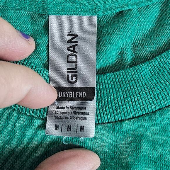 Houston Rockets Glidan Sz Medium St. Patrick's Day Shamrock Fan Tee Green Yellow - Picture 3 of 6